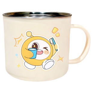 可爱304不锈钢漱口杯儿童刷牙杯洗漱杯牙缸男女孩牙具牙刷杯防摔