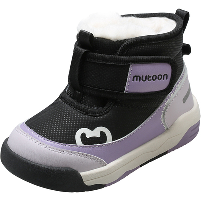 牧童小童加绒保暖雪地靴