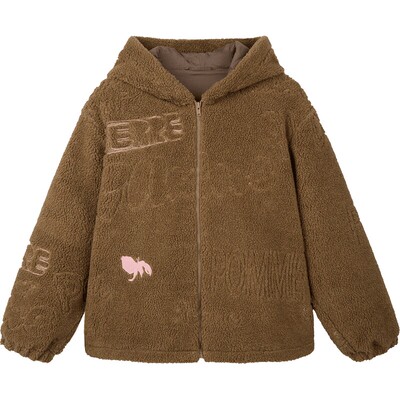 pomme[季末折扣]仿皮草外套大童