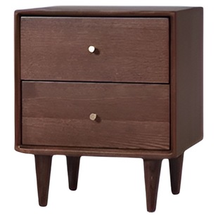 实木床头柜橡木床边柜抽屉柜储物柜卧室收纳柜北欧简约