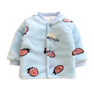 宝宝棉衣男女0-1一2岁婴幼儿童冬季3加厚棉袄新生儿小童棉服外套