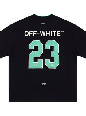 OFF-WHITE™美式街头数字印花短袖T恤男女宽松潮牌情侣半袖