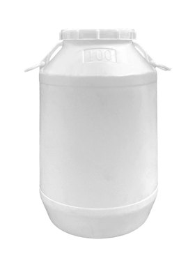 食品级特厚塑料圆桶双盖款