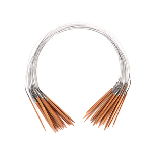 顺林环形针竹钢织毛衣针棒针手工编织针袖子针打毛线针循环针工具