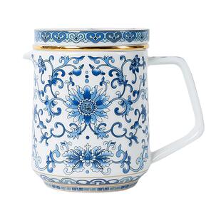 高淳陶瓷中式复古骨瓷茶具家用青花茶具套装高档瓷器轻奢茶壶茶杯