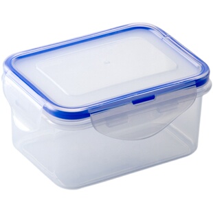冰箱保鲜盒长方形塑料收纳密封盒食物留样盒包装盒小号