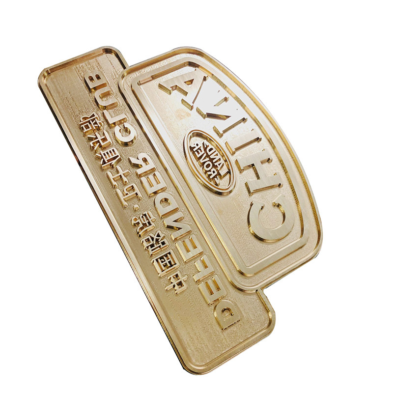 铜模定制logo金属木箱包装皮具