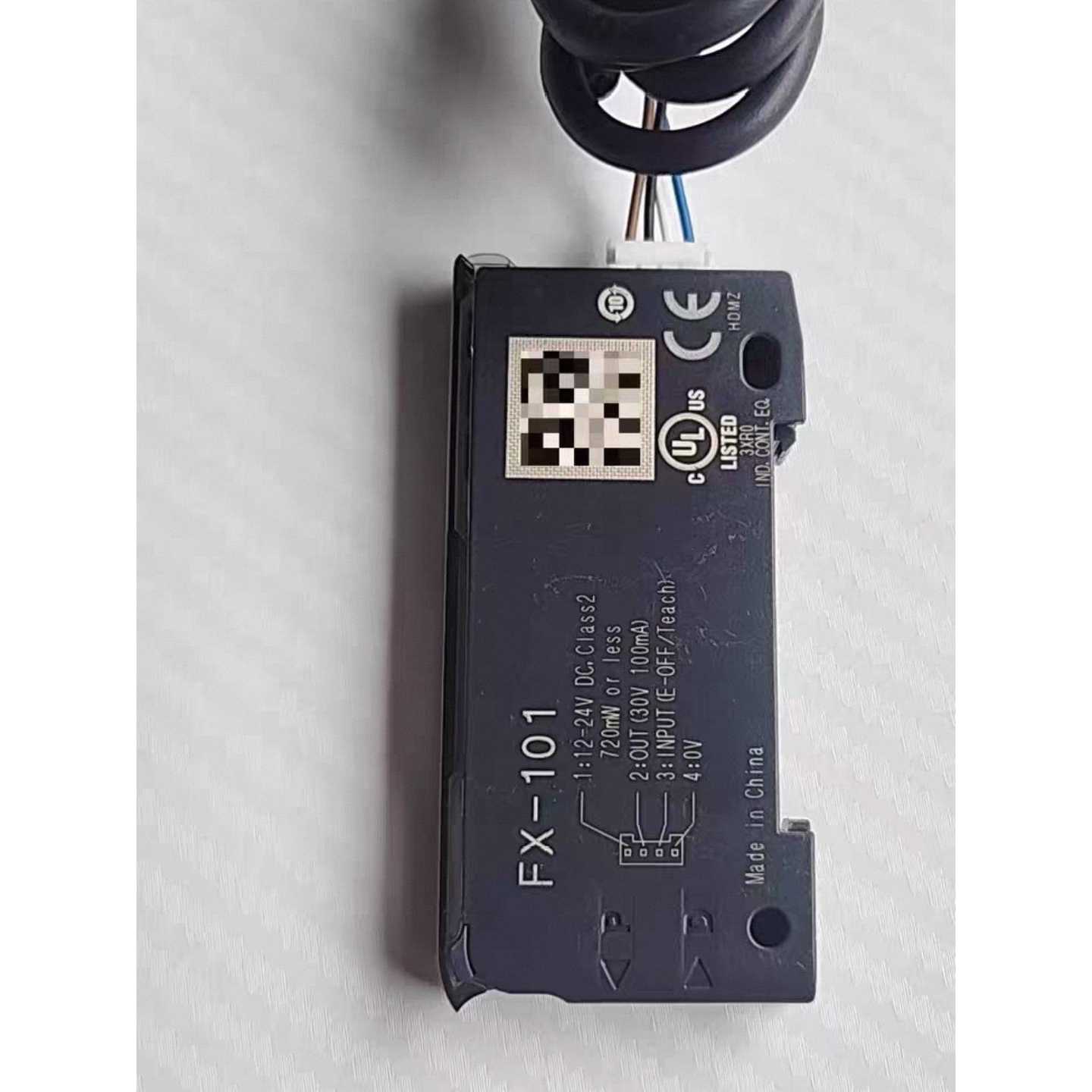【议价-可维修】FX-101光纤信号放大器 DC12–24V供电 NPN晶体 全