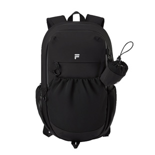 FILA FUSION斐乐情侣户外包背包登山包双肩包黑色大容量学生书包