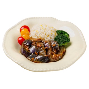 菜报告鱼香肉末茄子预制菜肉沫红烧茄子料理包商用盒饭盖饭半成品