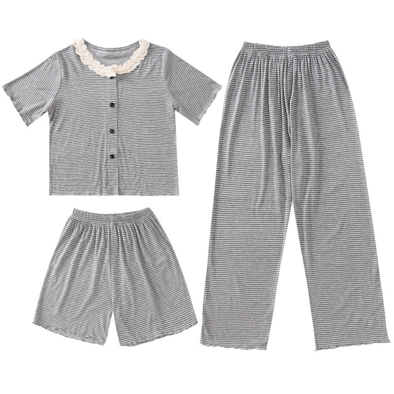 2025夏季2025夏款条家居服套装