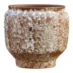 轻奢高级美式复古花瓶高颜值玄关客厅大口径多肉法师专用花盆陶瓷