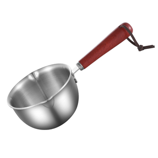 316热油小锅不锈钢烧油浇迷你泼油锅小家用淋油炝油专用小勺长柄