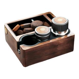 Hero压粉器底座胡桃木敲磕渣盒咖啡机配件压粉座置物架咖啡渣桶