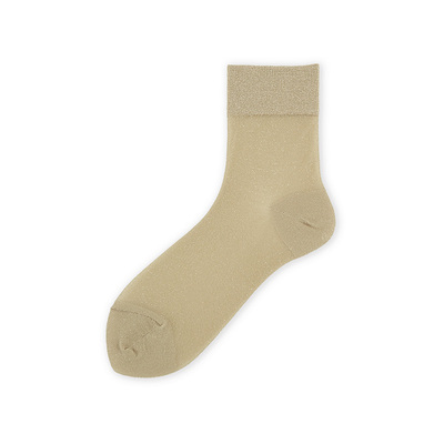 Tabio袜子女闪亮光泽金葱日本制