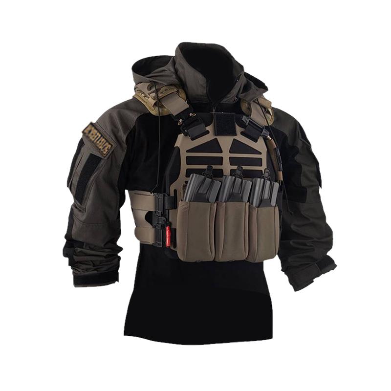 军迷户外特种部队黑灰蓝强袭战术上衣GEN3蛙服作战服套装装备