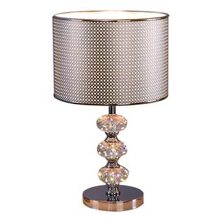 大号后现代台灯简约书房卧室银色灯罩触摸调光开关遥控金色床头灯