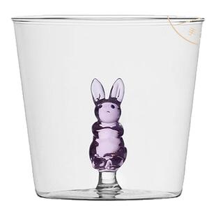 ICHENDORF意大利进口创意粉红兔水杯家用无铅高硼硅玻璃高颜值