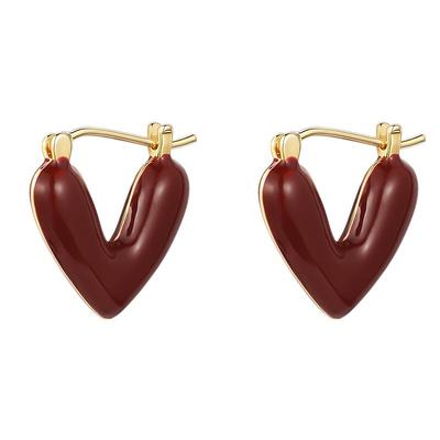 LNIEER合金女滴釉耳环