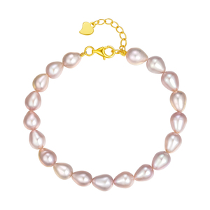 周大生淡水珍珠手链混彩珠串水滴珠手串手饰送妈妈女友生日礼物