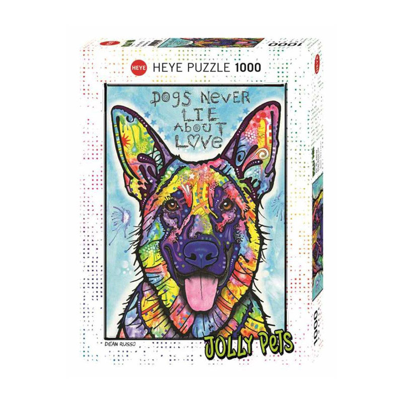 德国Heye 1000片 成人进口拼图 忠诚狗 可裱框装饰礼物 益智有趣