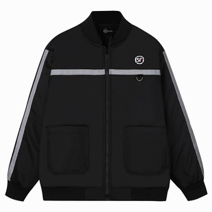 全新顺丰速递工作服小棉袄绝版黑色保暖秋冬装外套短款耐磨棉服