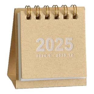 2025年迷你小台历简约小清新高端计划本桌面台历摆件平安喜乐诸事皆宜2025年桌面小台历祝福语录月历本