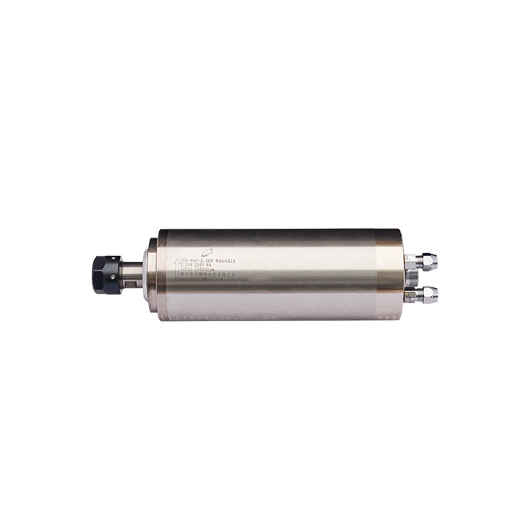 长期供应 80mm2.2KW木工广告石雕电主轴圆形水冷电主轴雕刻机主轴