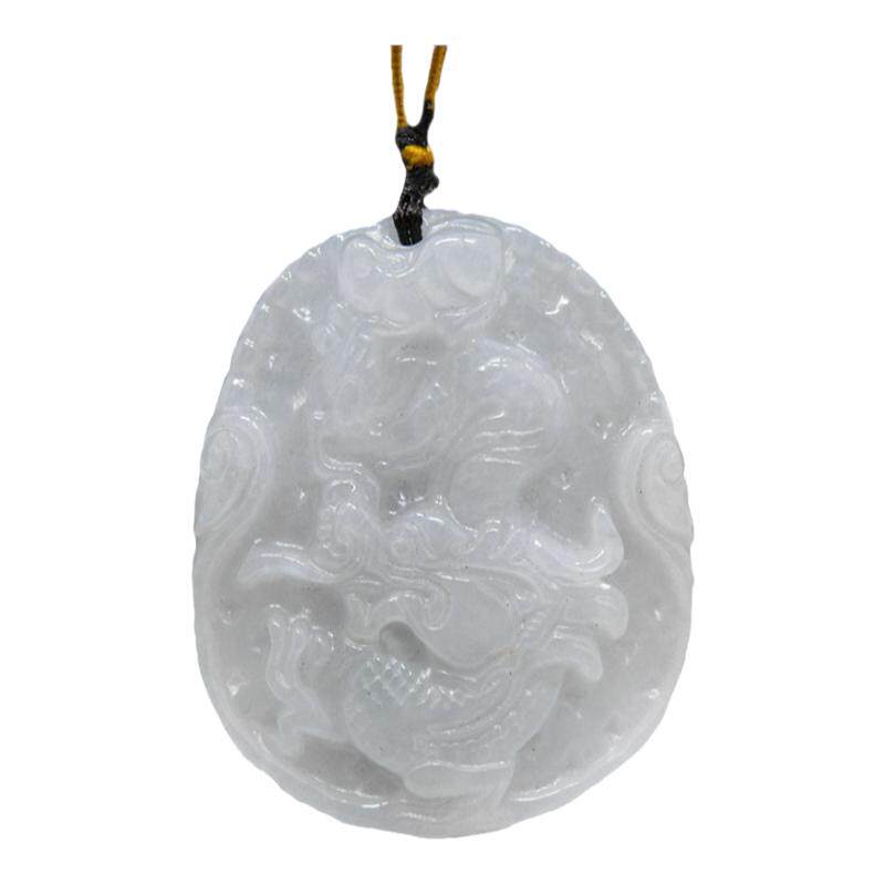 天然翡翠祥龙玉坠项链吊坠男饰品