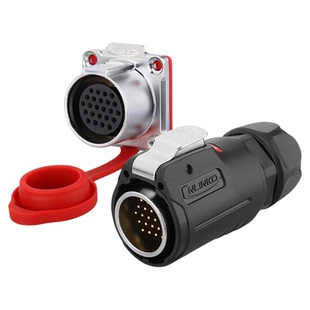 凌科LP-24防水信号连接器24芯多PIN工业防水航空插头插座多芯航插