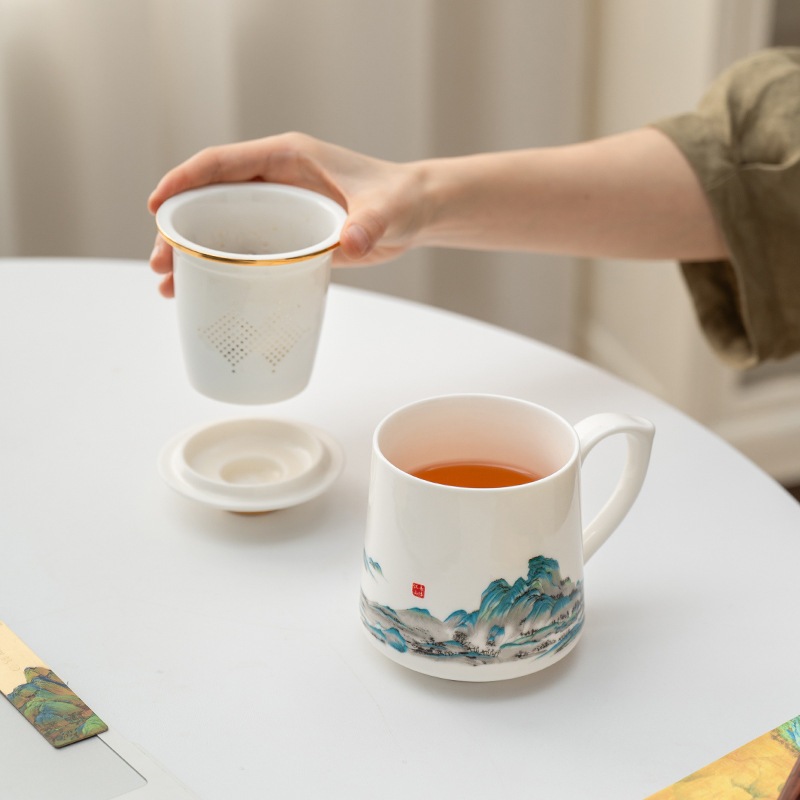 13万里江山文创办公杯领导公司手伴客户周年礼品活动节日礼送庆定