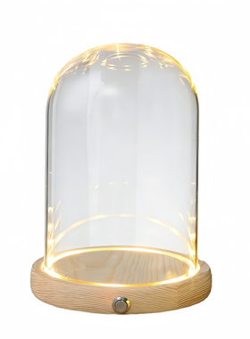 侧面开关LED发光透明防尘玻璃罩