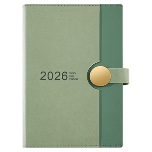 2026年日程本a5商务办公一日一页笔记本本子365天工作会议计划日记本时间管理效率手册记事本礼盒可定制logo