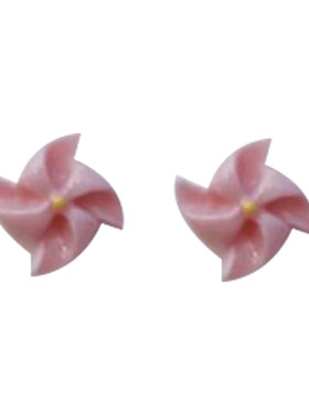陶瓷+925银针新潮陶瓷女孩耳钉