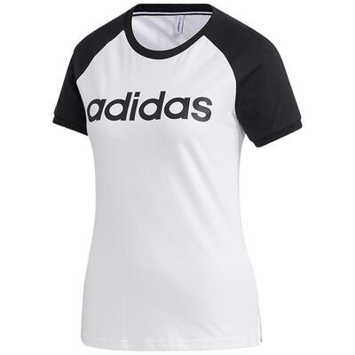 Adidas/阿迪达斯正品neo W ESNTL LOGO T2女子运动短袖T恤 GJ7920