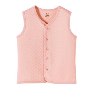 顶呱呱儿童背心男女童纯棉秋冬季三层夹棉保暖儿童中大童内搭马甲