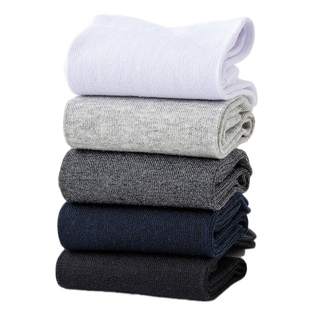 诸暨薄款袜子男透气吸汗防臭棉袜商务春秋薄款纯棉长袜中筒袜男士