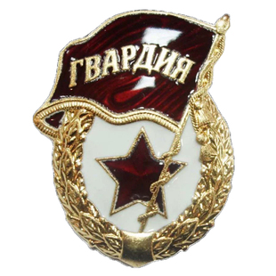 冷战时代直采俄罗斯俄军公发新版近卫证章珐琅铜章原盒苏联近卫军