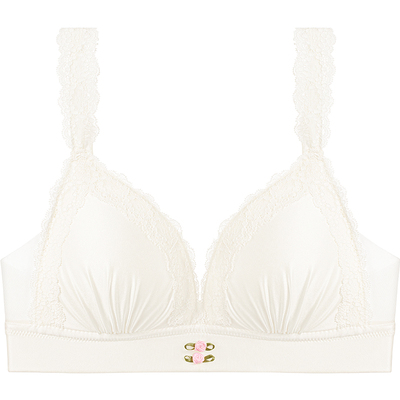 纯欲叠穿时髦外露肩带法式薄内衣