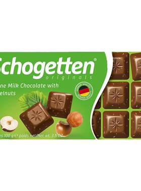 Schogetten牛奶夹心坚果仁巧克力