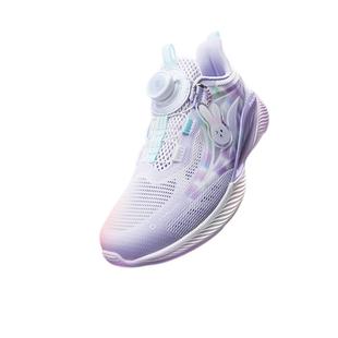 氢风5.0特步儿童跑步鞋网面透气女童宝宝运动鞋旋转纽扣女孩鞋子