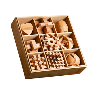 诸葛鲁班锁孔明锁全套烧脑十级成人解密益智榫卯积木玩具高端礼物