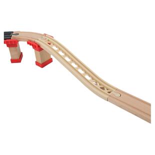 塑料坡轨S轨兼容宜家米兔木质制轨道配件磁性小火车益智儿童玩具