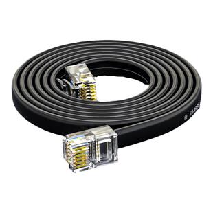 浙凡成品六芯八芯电话线连接线信号传输线RJ11RJ12纯铜扁平线6p6c