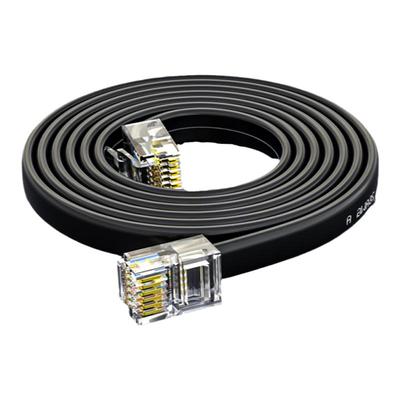 成品六芯电话线网线连接线6P6C铜