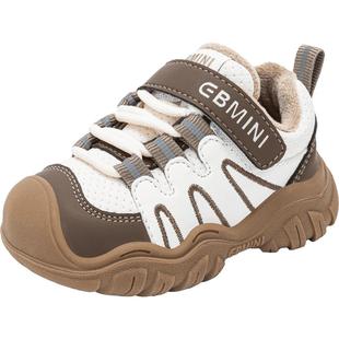 英贝米尼男童运动鞋加厚加绒儿童鞋子秋冬季宝宝保暖鞋女童棉鞋