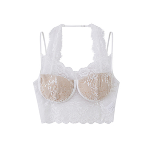 Sun雅乔 四季可穿内搭性感可拆卸胸垫弹力蕾丝吊带背心女