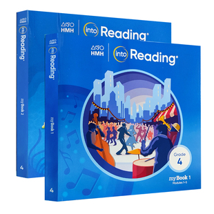 原版进口美国HMH小学语言艺术阅读Into Reading Student myBook Softcover Grade 4级别（2本）四年级学生英语精读写作教程 现货