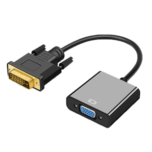 景赛DVI转VGA转接线通用款24+1电脑显示器转换器显卡接头DVI-D
