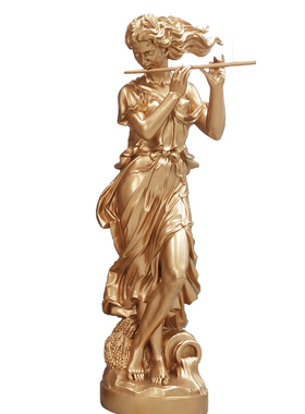 音乐演奏人物树脂雕塑像定制欧式